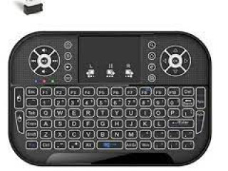 MINI TECLADO E TOUCH PAD WIRELESS PARA TV SMART TV BOX PC NOTBOOK, CELULAR ANDROID - AirMouse I8.LED